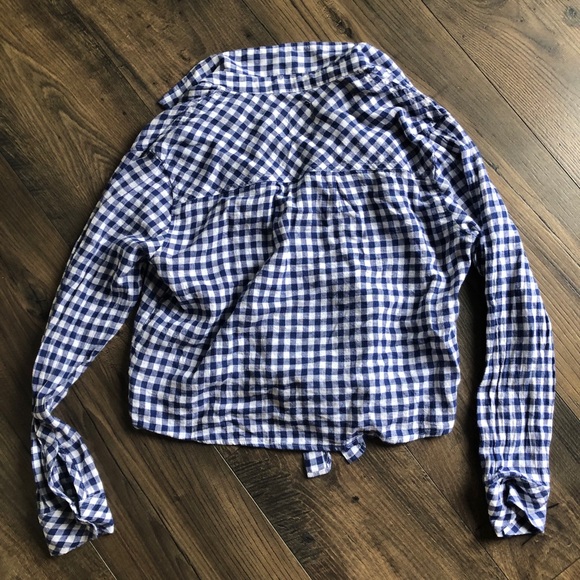 Rails Val Gingham Tie Shirt Button Down XS - Picture 4 of 6